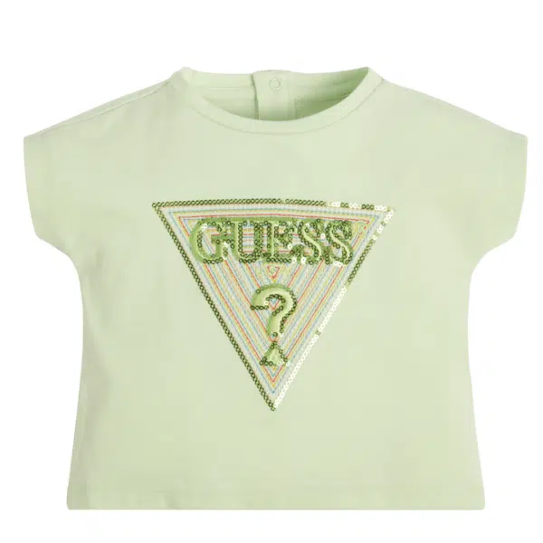 Guess girls pale green tshirt