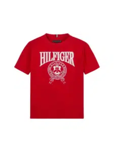 tommy hilfiger boys red tshirt 