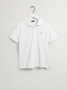 gant boys white polo shirt 