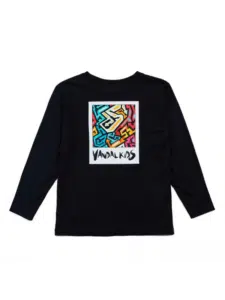 vandalkids black long sleeved top 