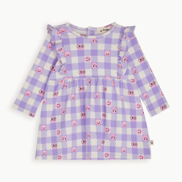 bonnie mob girls lilac tiddlywink dress on white background