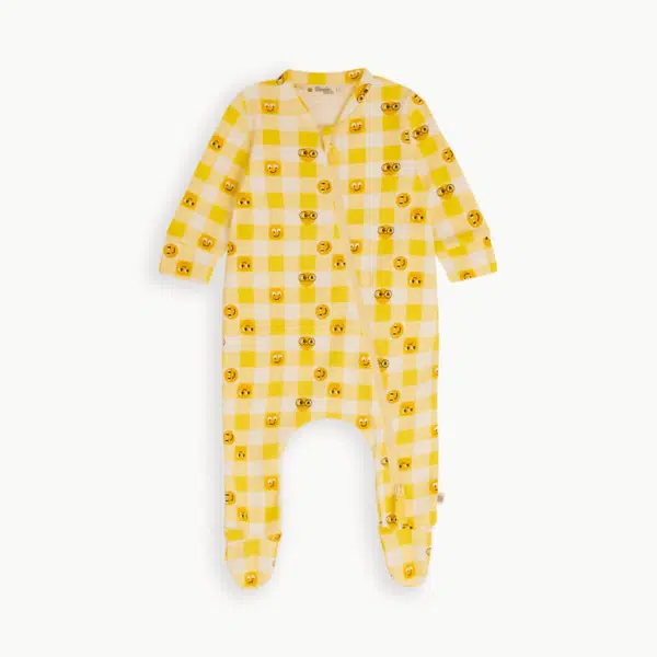 bonnie mob baby yellow tiddlywink sleep suit