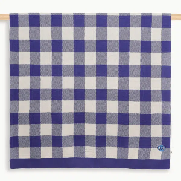 bonnie mob blue checked blanket