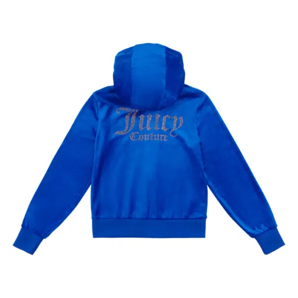 juicy couture girls blue velour hoodie