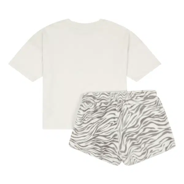 juicy couture girls white tiger tee and short set