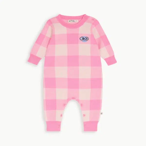 bonnie mob pink check playsuit