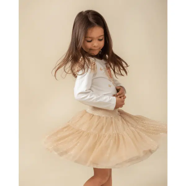 model in caramelo tulle fairy skirt 2