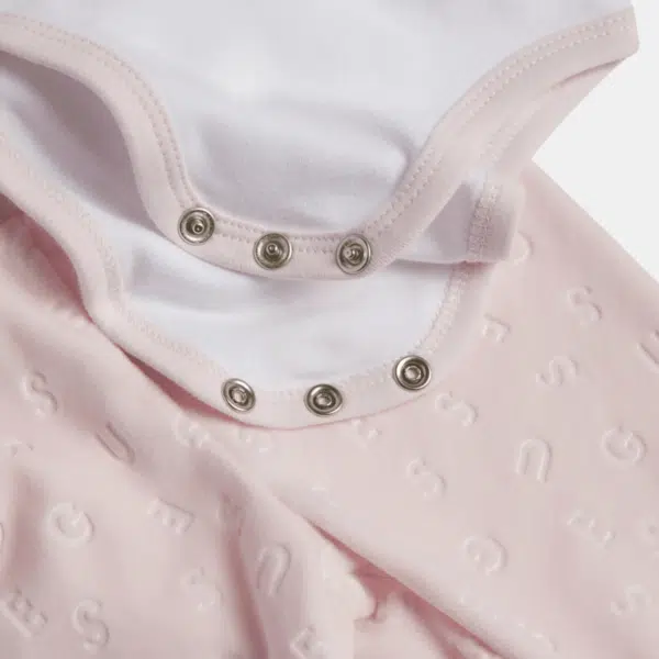 Guess girls baby pale pink outfit