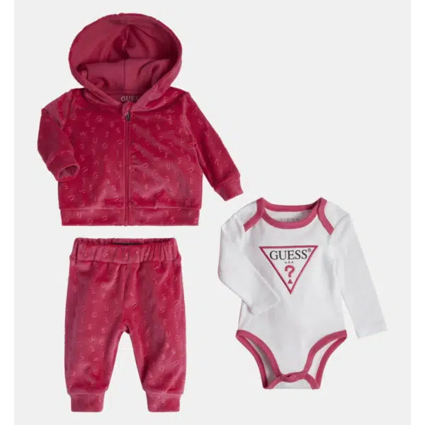 Guess girls baby red outfit