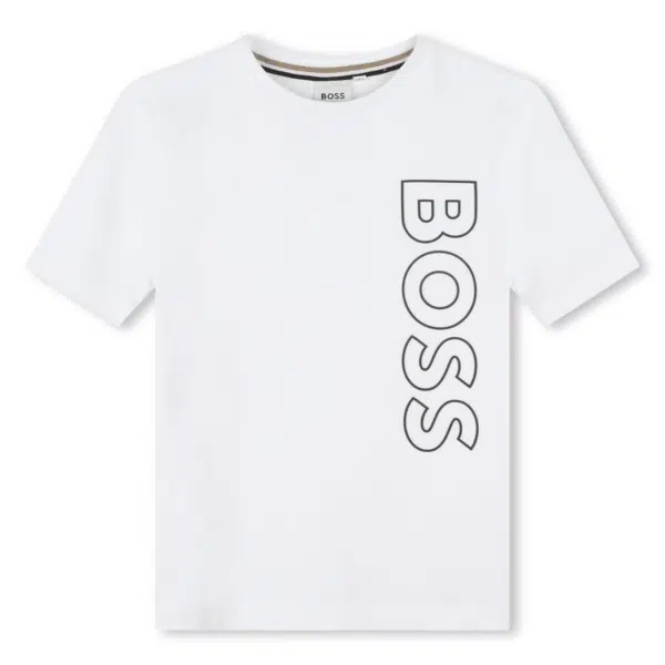 boss boys white tshirt