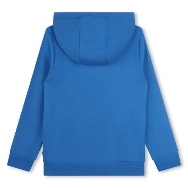 boss boys bright blue tracksuit top back view