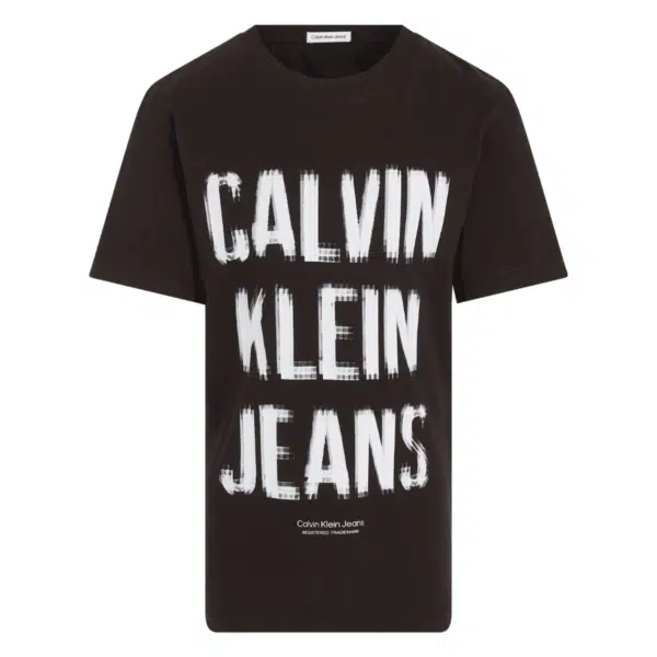 calvin klein jeans black tshirt on boy model