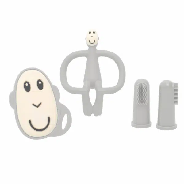 matchstick monkey grey teething starter set baby