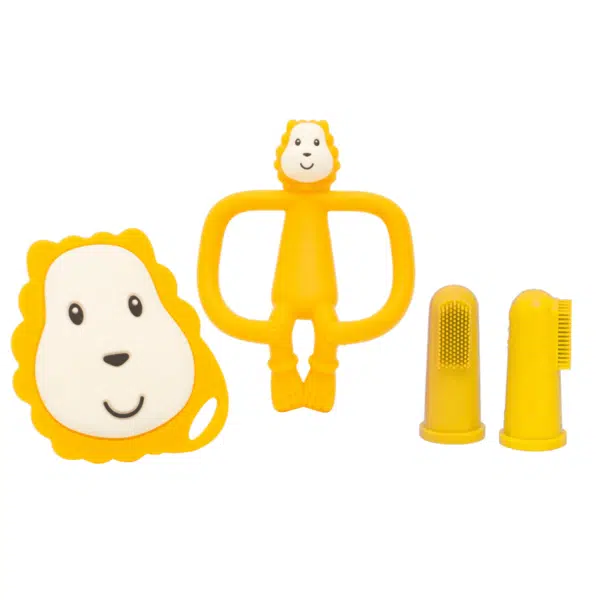 baby teething toy starter set yellow