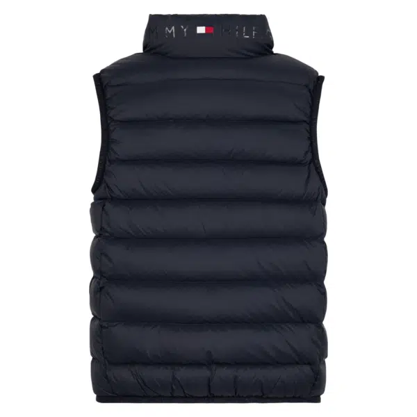 Tommy Hilfiger unisex black gilet back view