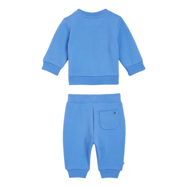 tommy hilfiger baby blue tracksuit front view