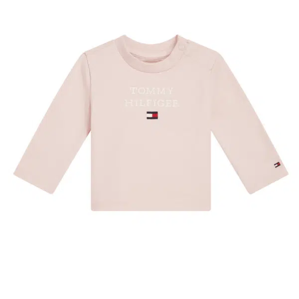 tommy hilfiger baby cream long sleeved tshirt