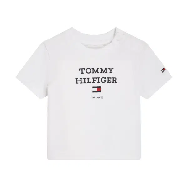 tommy hilfiger boys white tshirt