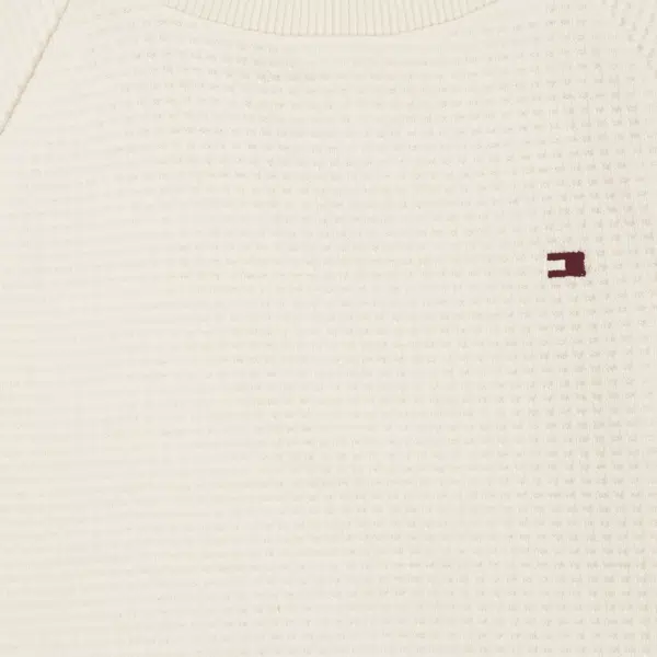 tommy hilfiger baby waffle dress cream