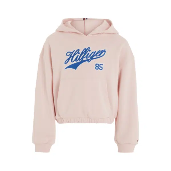 tommy hilfiger boys cream retro style hoodie