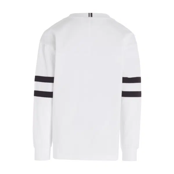 tommy hilfiger boys script long sleeved white tshirt back view