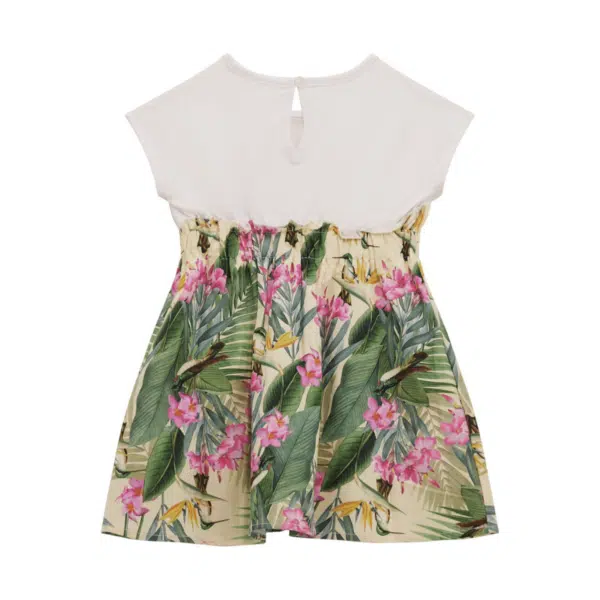 guess girls dress with floral print front view