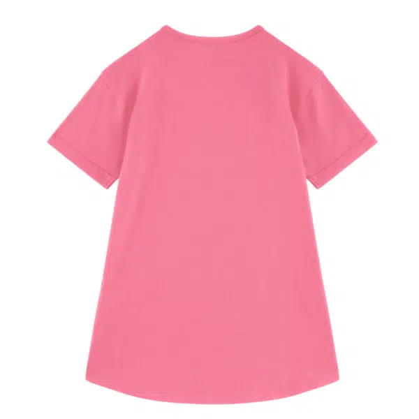 guess girls pink tshirt with sequinned logo