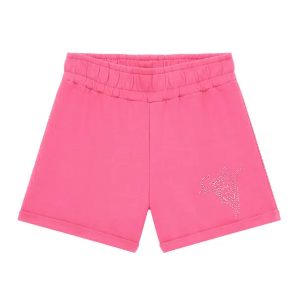 guess girls active shorts pink