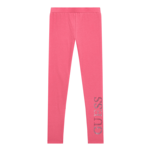 guess girls leggings with glittery logo