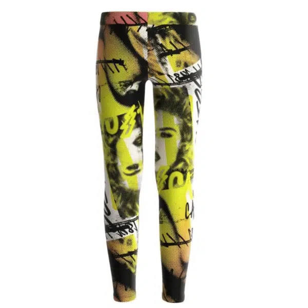 guess girls graffiti style leggings front view