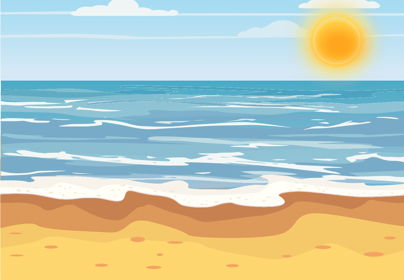 beach image with sunshine making holidays easier with toddlers