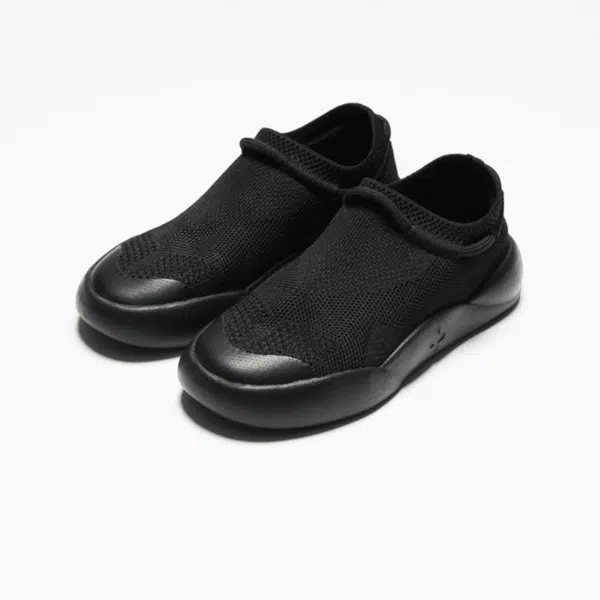 dubs childrens all black eco friendly trainers