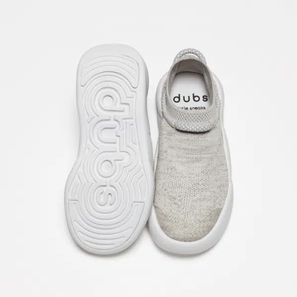 dubs childrens flex light grey eco friendly trainers