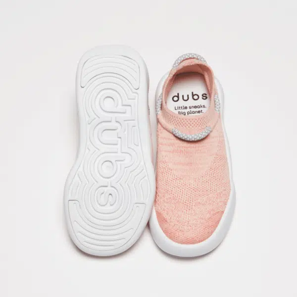 dubs childrens flex orange pink eco friendly trainers