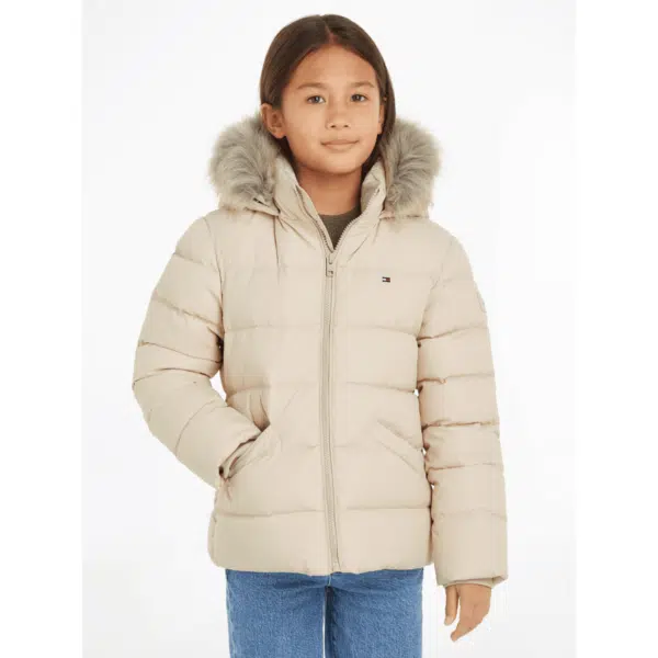 TOMMY HILFIGER ESSENTIAL DOWN FUR HOOD JACKET (6)