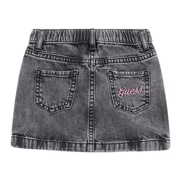 Guess Black Denim Skirt (2)