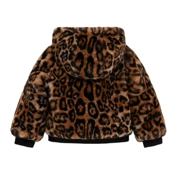 Guess Hooded Faux Fur Bomber