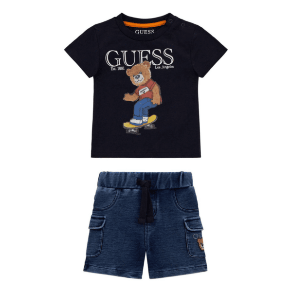 GUESS T- SHIRT & DENIM SHORT SET (2)